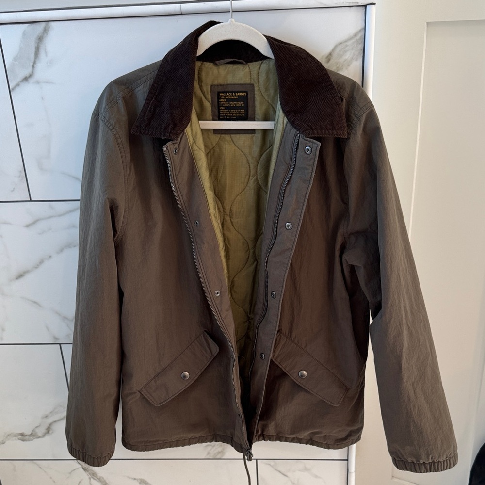 Like NEW w/o tags J. Crew Brown Military Field Jacket / Barn style jacket